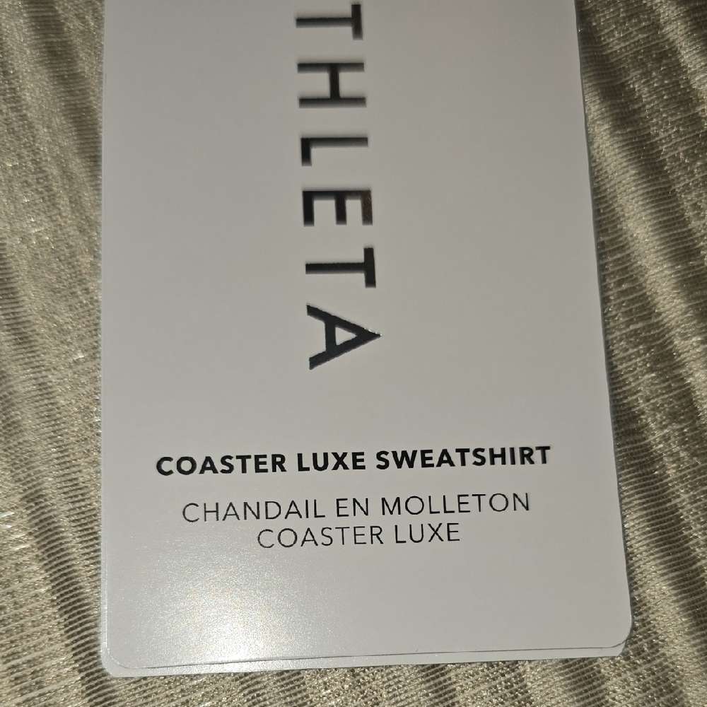 Athleta Coaster Luxe Lavender Long Sleeve Sewatshirt Oversized L - Picture 14 of 16